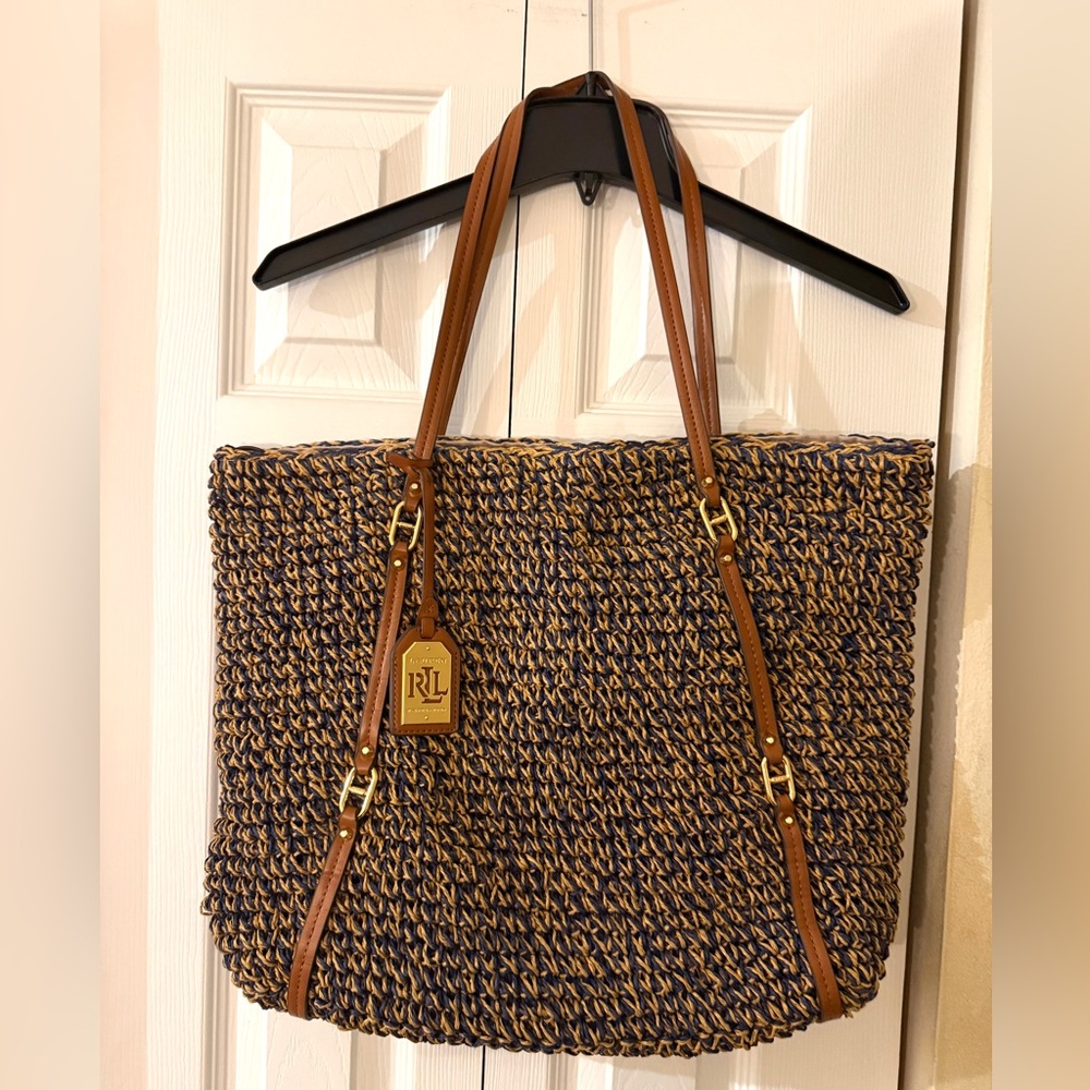 Ralph Lauren Raffia Tote Handbag🎁